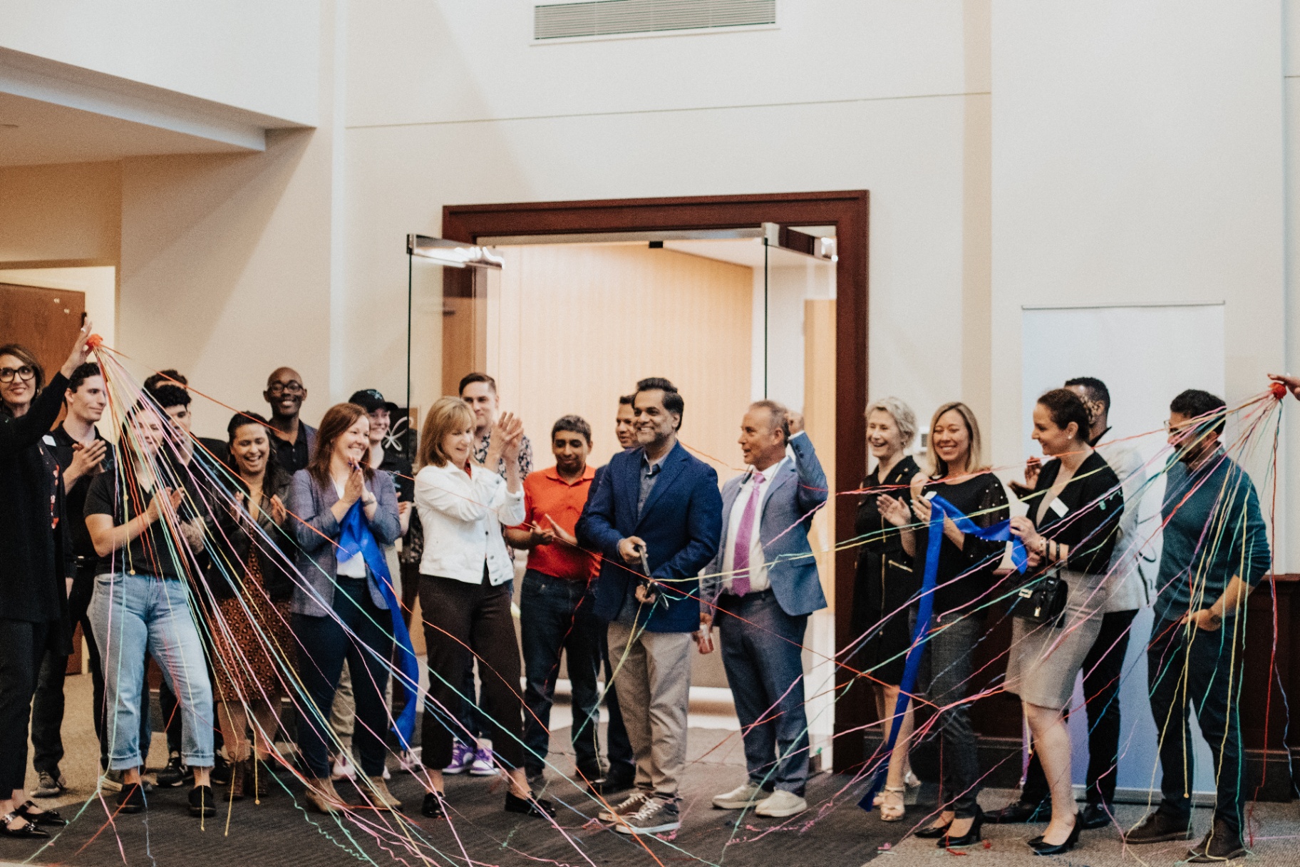 NeuroAnimation grand opening ribbon cutting