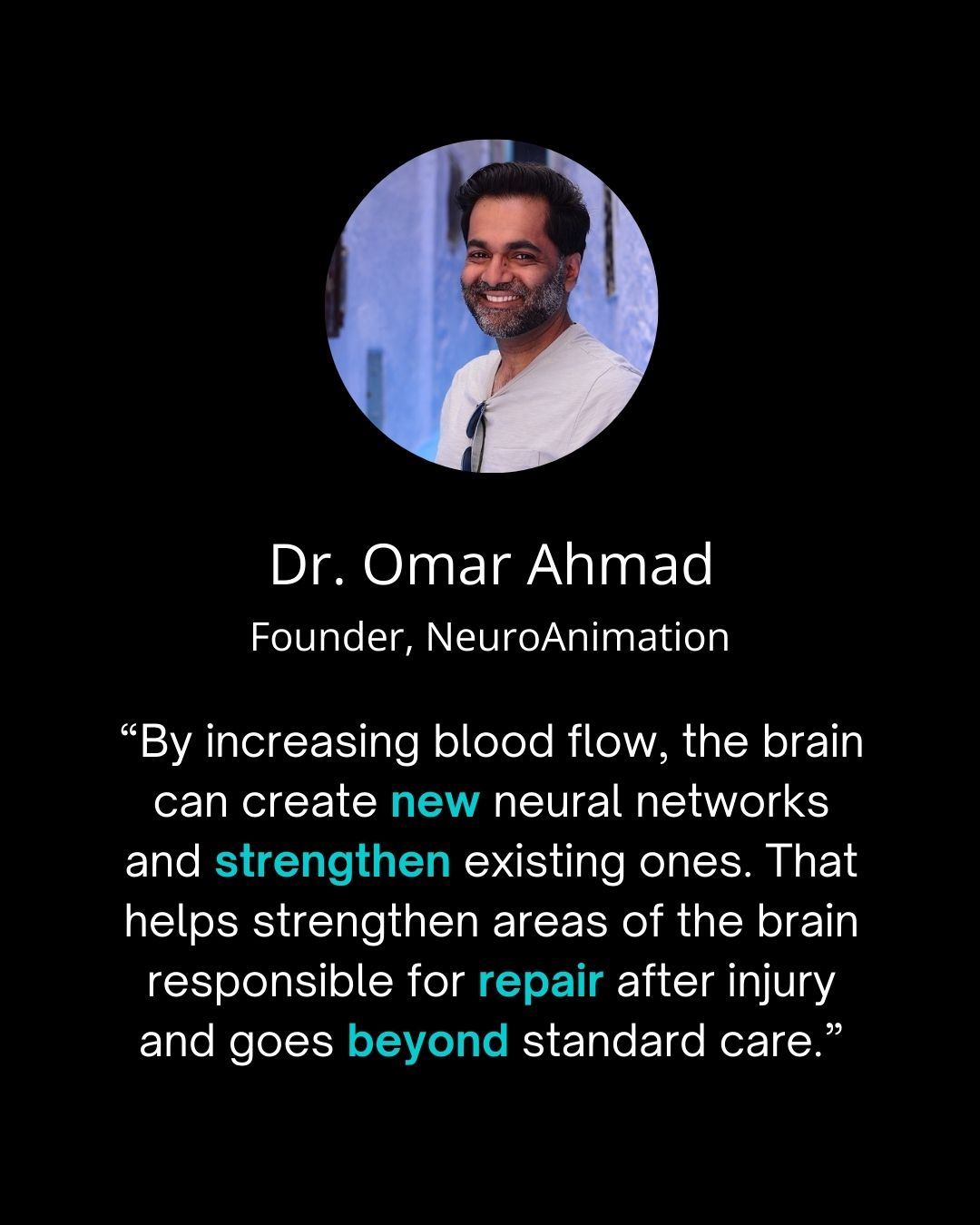 Dr. Omar Ahmad on neural networks and recovery