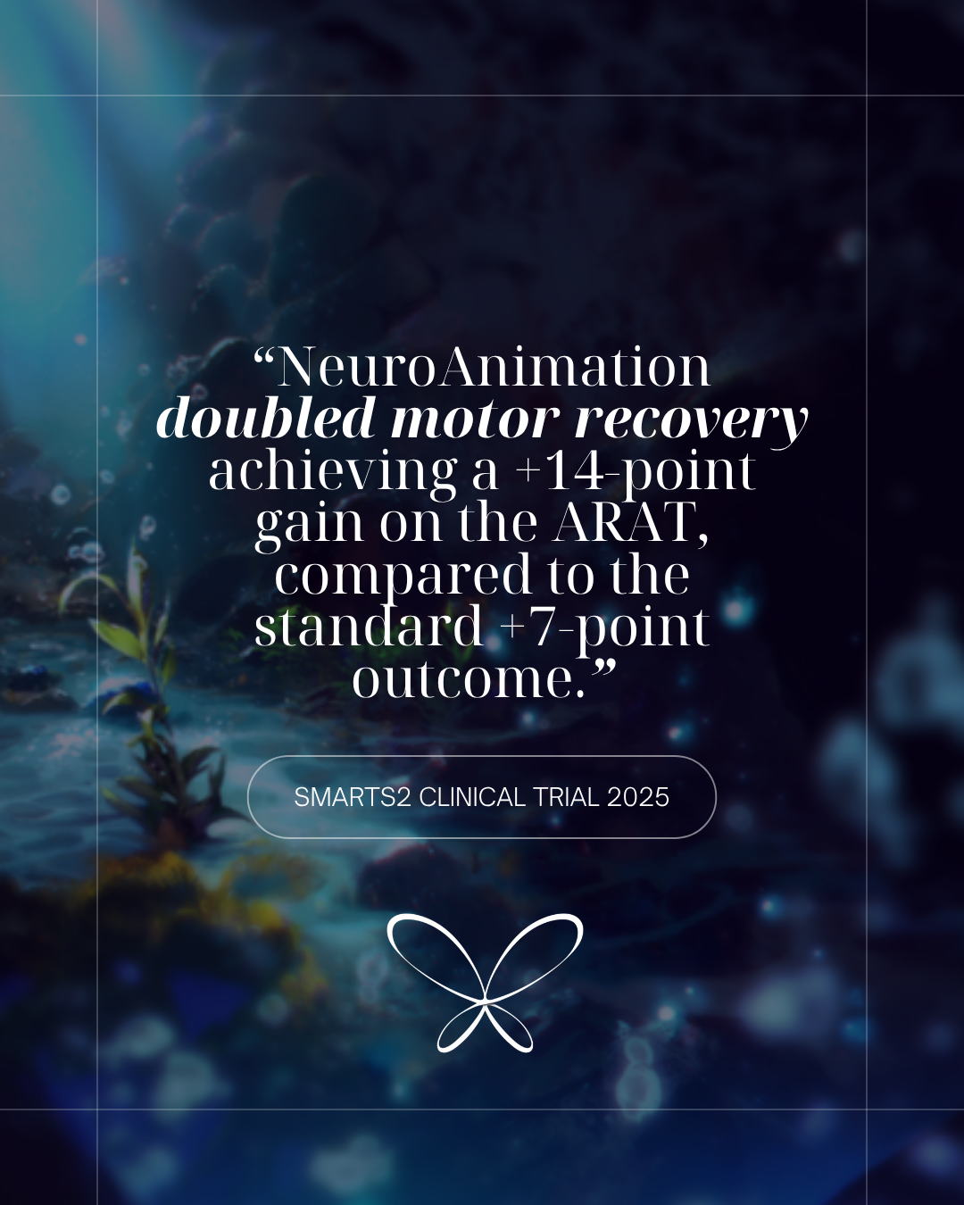 SMARTS2 trial result — NeuroAnimation doubled motor recovery